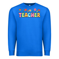 True Royal custom teacher flowers Premium Sweatshirt - JahusDesignShop