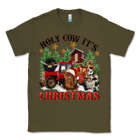 Army Green holy cow its christmas Classic Tee - CowGirlArtShop