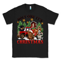 Black holy cow its christmas Classic Tee - CowGirlArtShop