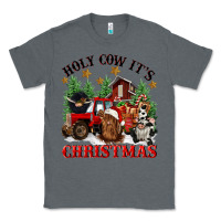 Charcoal Heather holy cow its christmas Classic Tee - CowGirlArtShop