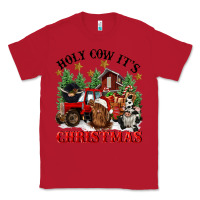 Red holy cow its christmas Classic Tee - CowGirlArtShop