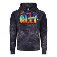 Cloud Black Always An Ally Pride LGBTQ Vintage Hoodie - BundleAndBundleShop