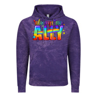 Cloud Purple Always An Ally Pride LGBTQ Vintage Hoodie - BundleAndBundleShop