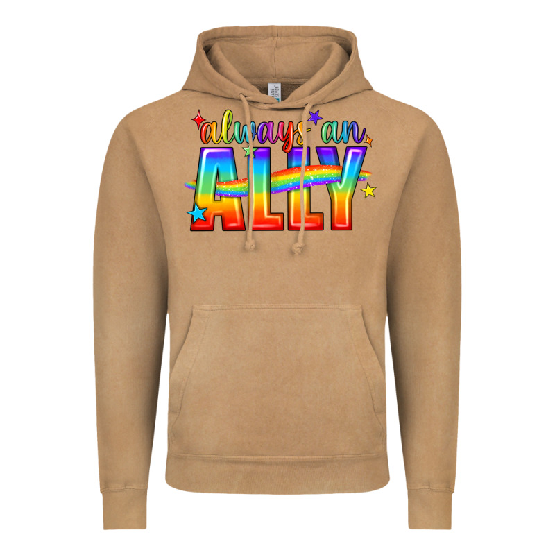 Always An Ally Pride Lgbtq Vintage Hoodie by BundleAndBundleShop | Teevron