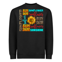 Black sunflower sunshine Heavyweight Sweatshirt - AdoDesignShop