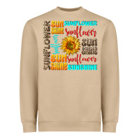 Mushroom sunflower sunshine Heavyweight Sweatshirt - AdoDesignShop