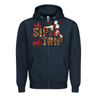 Navy oh sip its a girls trip Zipper Hoodie - AdoDesignShop