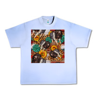 Grape Ice baby hampshire pig sunflowers seamless pattern Urban Heavy Tee - FaDigitalArtStudio