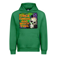 Emerald thick thighs and witch vibes Urban Hoodie - JahusDesignShop