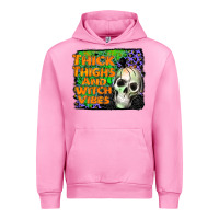 Fuchsia Pink thick thighs and witch vibes Urban Hoodie - JahusDesignShop