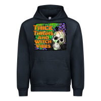 Navy thick thighs and witch vibes Urban Hoodie - JahusDesignShop