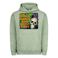 Pigment Oil Green thick thighs and witch vibes Urban Hoodie - JahusDesignShop