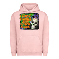 Pigment Salmon thick thighs and witch vibes Urban Hoodie - JahusDesignShop