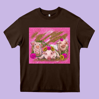 Pigs Heavy Core Tee Designed By Tumblerdesignbyshophia