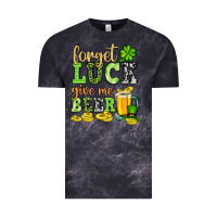 Cloud Black St. Patrick's Forget luck give me beer Vintage Tee - OliviaCreatesArt
