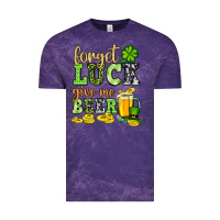 Cloud Purple St. Patrick's Forget luck give me beer Vintage Tee - OliviaCreatesArt