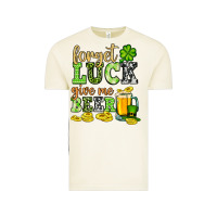 St. Patrick's Forget Luck Give Me Beer Vintage Tee | Teevron
