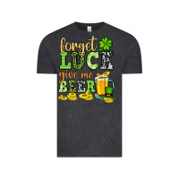 Vintage Black St. Patrick's Forget luck give me beer Vintage Tee - OliviaCreatesArt