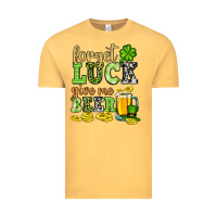 Vintage Mustard St. Patrick's Forget luck give me beer Vintage Tee - OliviaCreatesArt