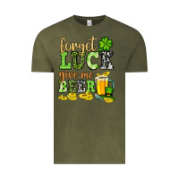 Vintage Olive St. Patrick's Forget luck give me beer Vintage Tee - OliviaCreatesArt