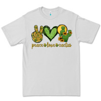 Dove Grey peace love cactus Premium Tee - Jasminsmagicworld