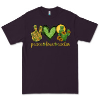 Plum peace love cactus Premium Tee - Jasminsmagicworld