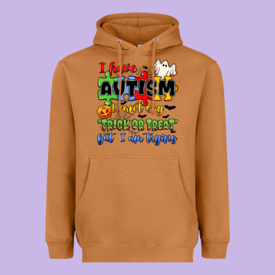 I Have Autism I Can't Say Trick Or Treat Heavyweight Hoodie Designed By Jahusdesignshop