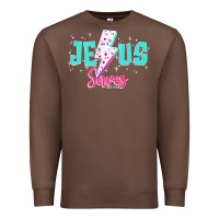 Chestnut jesus saves Premium Sweatshirt - JahusDesignShop