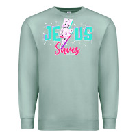Seafoam jesus saves Premium Sweatshirt - JahusDesignShop