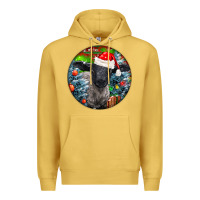 Antique Gold christmas suffolk baby sheep ornament Premium Hoodie - LillyAllenDesigns