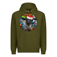 Army Green christmas suffolk baby sheep ornament Premium Hoodie - LillyAllenDesigns