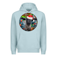 Blue Mist christmas suffolk baby sheep ornament Premium Hoodie - LillyAllenDesigns