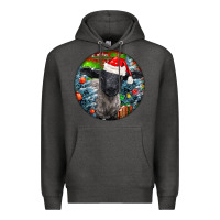 Charcoal Heather christmas suffolk baby sheep ornament Premium Hoodie - LillyAllenDesigns