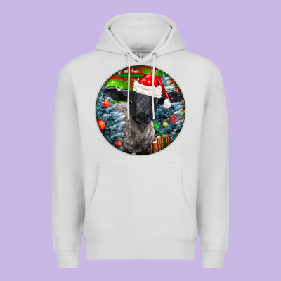Christmas Suffolk Baby Sheep Ornament Premium Hoodie Designed By Lillyallendesigns