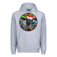 Heather Grey christmas suffolk baby sheep ornament Premium Hoodie - LillyAllenDesigns