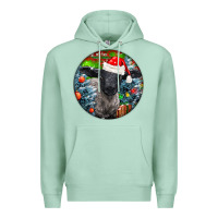 Seafoam christmas suffolk baby sheep ornament Premium Hoodie - LillyAllenDesigns