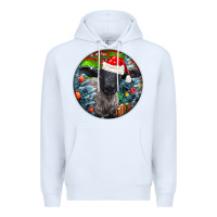White christmas suffolk baby sheep ornament Premium Hoodie - LillyAllenDesigns