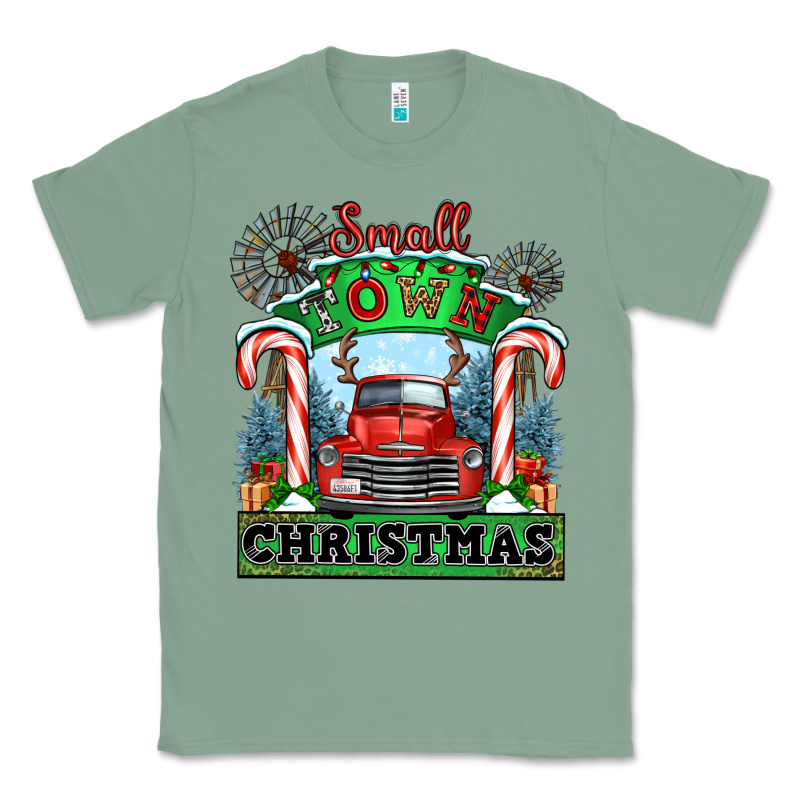 Small Town Christmas Classic Tee by CowGirlArtShop | Teevron