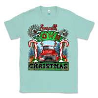 Seafoam small town christmas Classic Tee - CowGirlArtShop