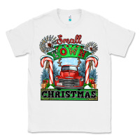 White small town christmas Classic Tee - CowGirlArtShop