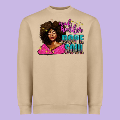 Mad Hustler Dope Soul Heavyweight Sweatshirt Designed By Adodesignshop