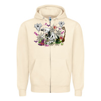 Sandshell halloween cow and ghosts Zipper Hoodie - AdoDesignShop