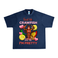 Navy feed me crawfish tell me im pretty Urban Heavy Tee - FaDigitalArtStudio