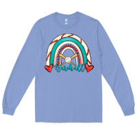 Colony Blue Baseball Rainbow Long Sleeve Tee - RanaPortraitStore