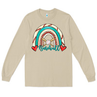 Mushroom Baseball Rainbow Long Sleeve Tee - RanaPortraitStore