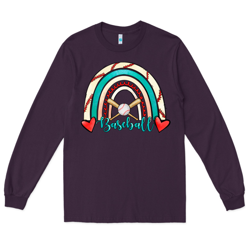 Baseball Rainbow Long Sleeve Tee by RanaPortraitStore | Teevron