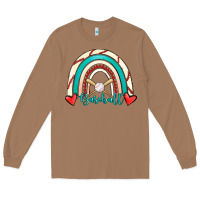 Toasted Coconut Baseball Rainbow Long Sleeve Tee - RanaPortraitStore