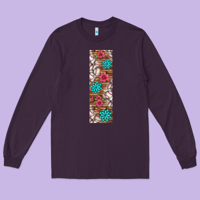 Baseball Pen Wraps Long Sleeve Tee Designed By Bundleandbundleshop