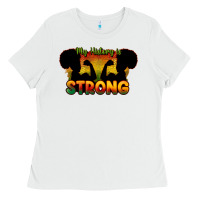 White My history is strong Ladies Tee - HowdyJamesFarm