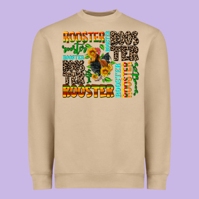 Rooster Heavyweight Sweatshirt Designed By Adodesignshop